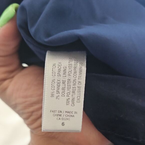 Blue Mini Pencil Skirt for Work - Picture 4 of 16